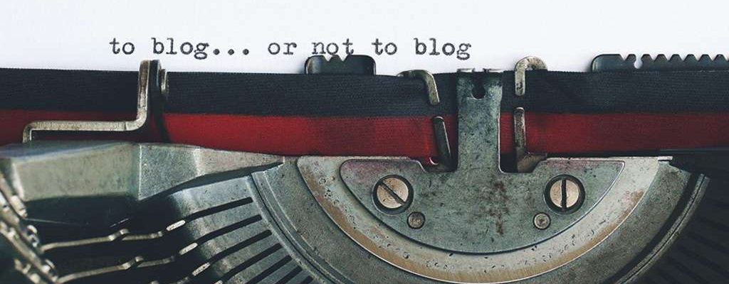 To blog or not to blog: Vintage typewritten words